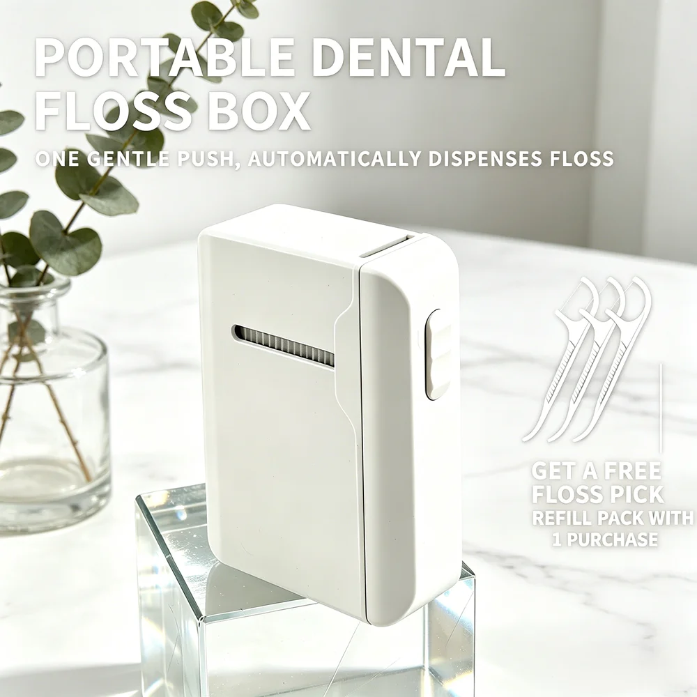 Automatic Dental Floss Dispenser with 80Pcs Floss Picks, Compact Oral Care Set for Home Travel & Outdoor Activities
Automatic Dental Floss Dispenser with 80Pcs Floss Picks, Compact Oral Care Set for Home Travel & Outdoor Activities