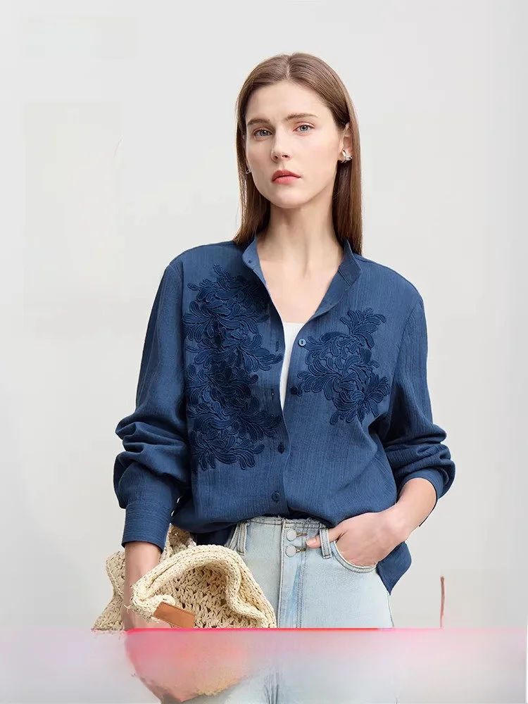 Весенняя новинка: хлопково-льняное платье с длинным рукавом, маленьким воротником-стойкой, декоративной 3D-вышивкой в виде цветов, для повседневной носки...
Весенняя новинка: хлопково-льняное платье с длинным рукавом, маленьким воротником-стойкой, декоративной 3D-вышивкой в виде цветов, для повседневной носки...