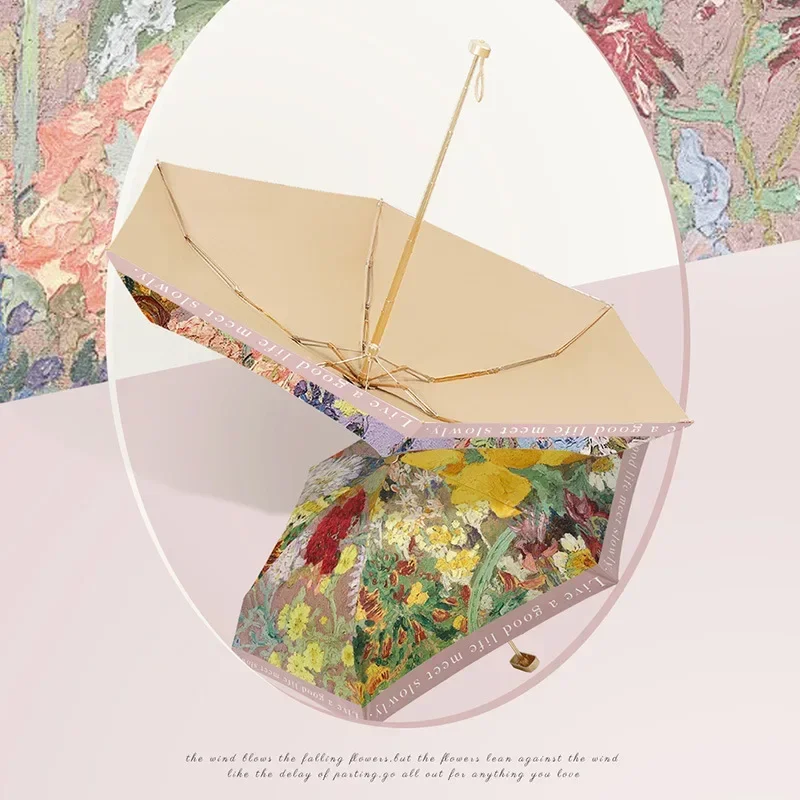 Mini Sun UV Umbrella for Women Sunny and Rainy Pocket Umbrella Small Flower Printing Sunshade Portable Card Umbrella 파라솔
Mini Sun UV Umbrella for Women Sunny and Rainy Pocket Umbrella Small Flower Printing Sunshade Portable Card Umbrella 파라솔