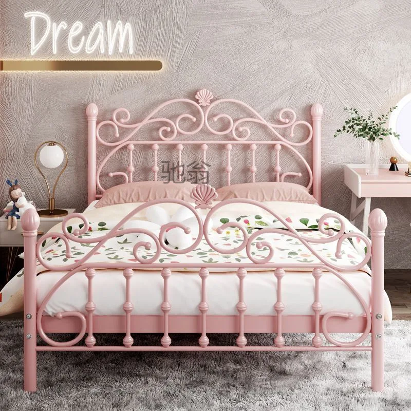 L! wrought iron bed thickened reinforcement simple modern princess bed Internet celebrity
L! wrought iron bed thickened reinforcement simple modern princess bed Internet celebrity