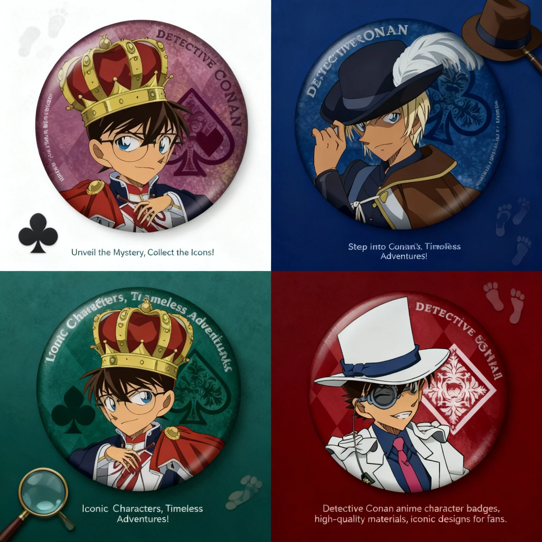 Anime Badge Detective Conan Kaito Kid Edogawa Conan Haibara Ai Amuro Tooru Anime Pin Brooch Collection Merchandise Gift for
Anime Badge Detective Conan Kaito Kid Edogawa Conan Haibara Ai Amuro Tooru Anime Pin Brooch Collection Merchandise Gift for