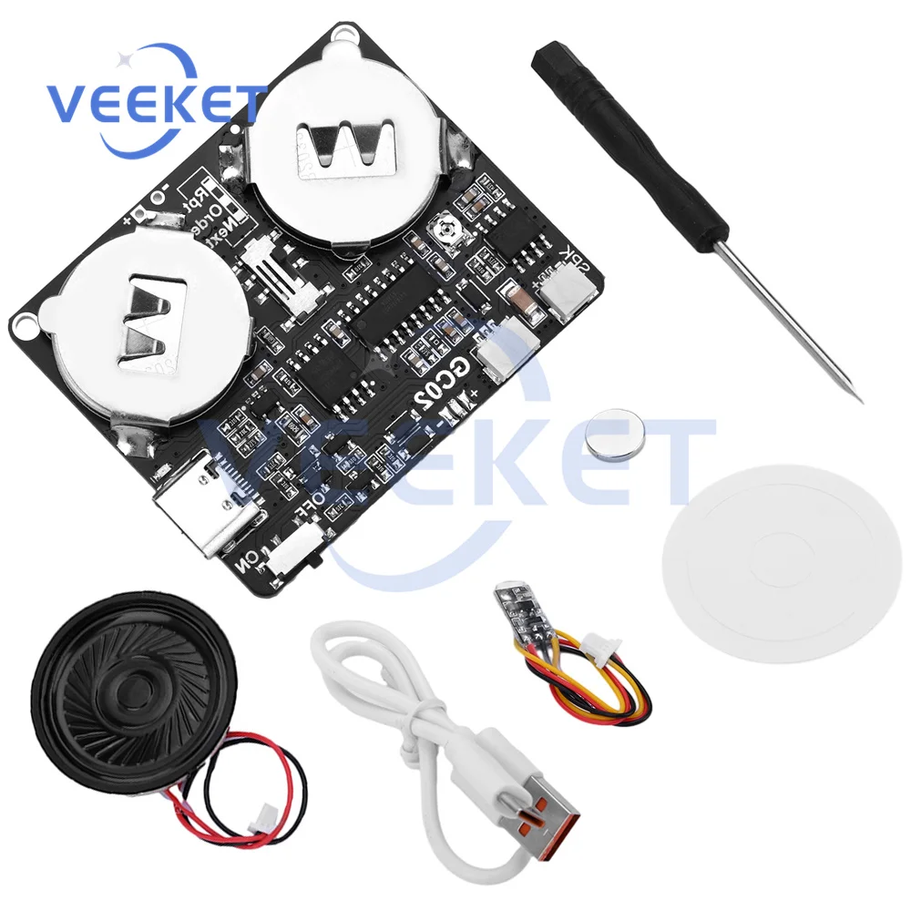 GC02 DIY Music Greeting Card Movement Module Voice Module 8M Memory with Magnetic Switch Circuit Board TYPE-C
GC02 DIY Music Greeting Card Movement Module Voice Module 8M Memory with Magnetic Switch Circuit Board TYPE-C