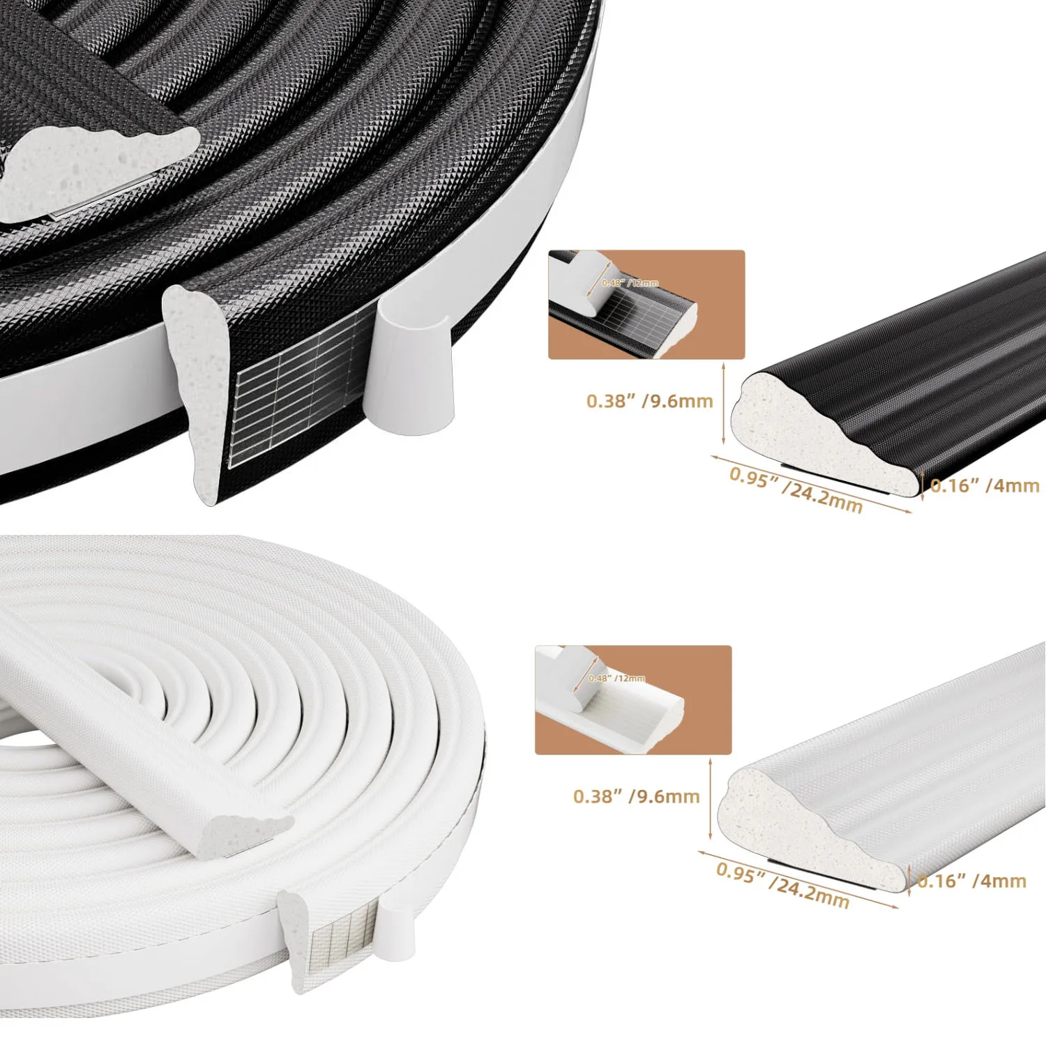 100/200cm/500cm Black Wedge Foam Window Rain Strip, Door Seal Strip, Self-adhesive PU Gap Filler, White Soundproof Window Insert
100/200cm/500cm Black Wedge Foam Window Rain Strip, Door Seal Strip, Self-adhesive PU Gap Filler, White Soundproof Window Insert