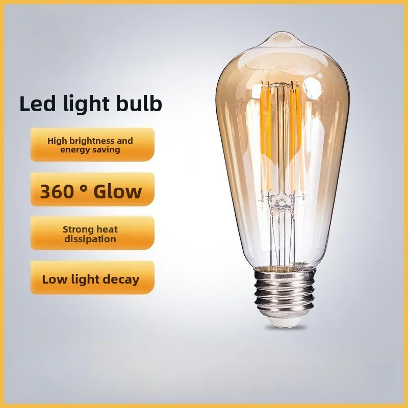 Светодиодная лампа-филамент E27, цоколь-гайка, ретро-лампа Эдисона St64, теплый свет, низковольтная, энергосберегающая, для дома, сверхъяркая, 10 шт.
Светодиодная лампа-филамент E27, цоколь-гайка, ретро-лампа Эдисона St64, теплый свет, низковольтная, энергосберегающая, для дома, сверхъяркая, 10 шт.