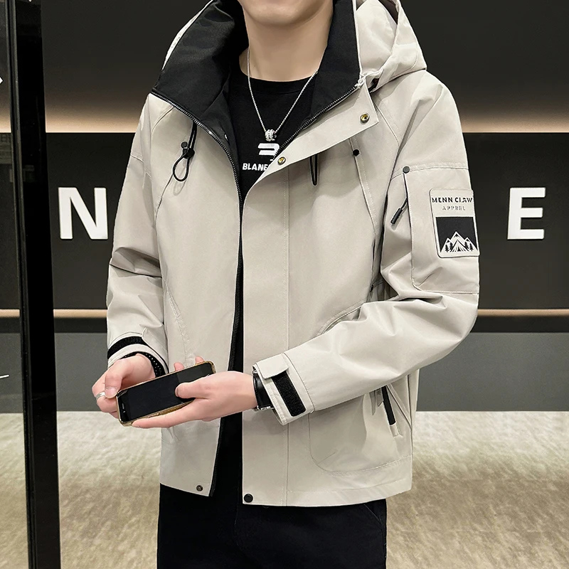 Male Hooded Detachable Hat Jackets Male M-5XL Spring Autumn New Men Casual Jacket Men Outdoor Windproof Waterproof Jacket Coat
Male Hooded Detachable Hat Jackets Male M-5XL Spring Autumn New Men Casual Jacket Men Outdoor Windproof Waterproof Jacket Coat