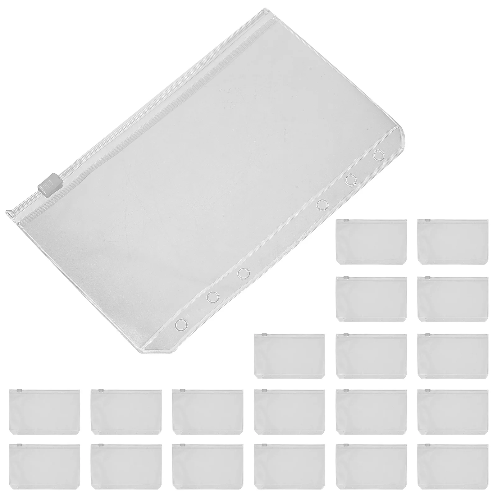 20 Pcs A6 PVC Document Pouch Loose-Leaf Book Zip Bag Storage Bags White Document Folder Pockets Storing Bags Reusable Storing
20 Pcs A6 PVC Document Pouch Loose-Leaf Book Zip Bag Storage Bags White Document Folder Pockets Storing Bags Reusable Storing