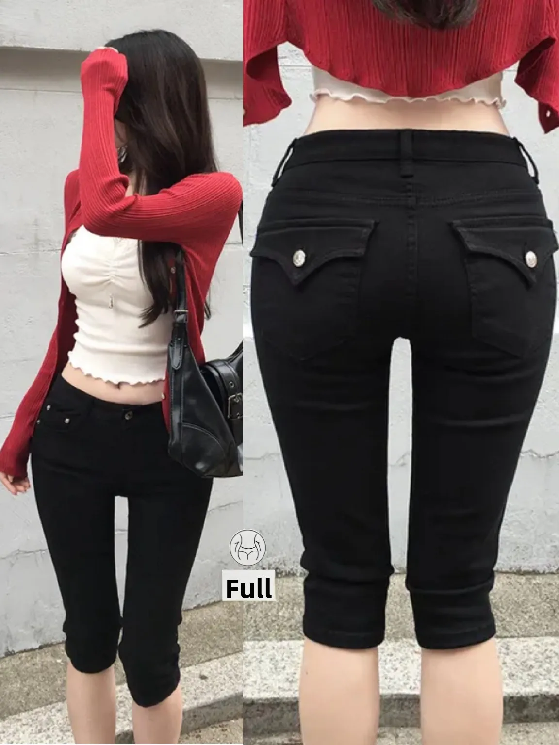 Capri Seven-Foot Pants High Waist Denim Fabric Comfortable Casual Slimming Butt-Lifting Mid-Elasticity Autumn Ladies Jeans
Capri Seven-Foot Pants High Waist Denim Fabric Comfortable Casual Slimming Butt-Lifting Mid-Elasticity Autumn Ladies Jeans