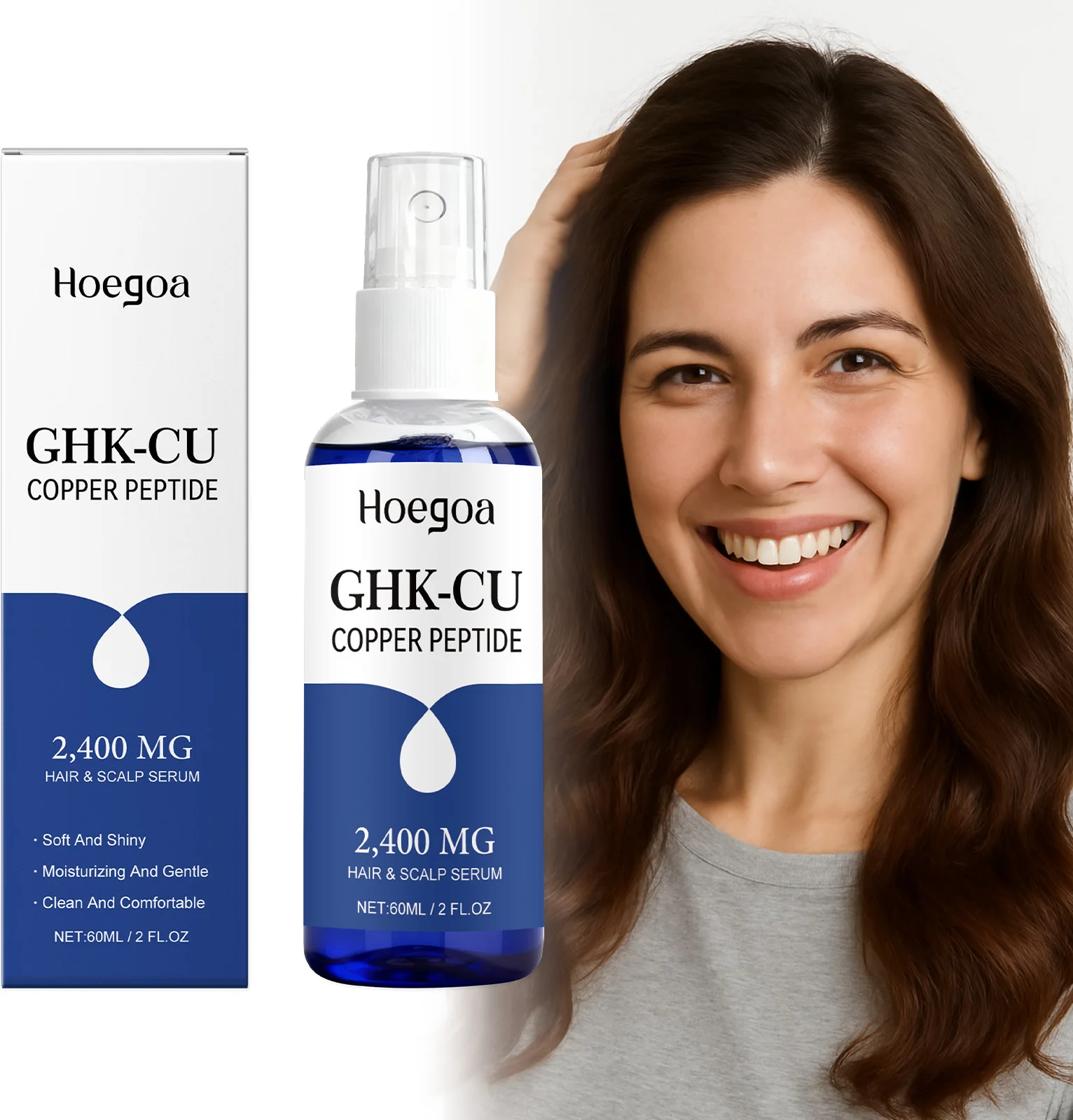 Ghk-Cu Copper Peptide for Hair Growth Scalp Serum Moisturizer Spray Fast-Absorbing Softness Shine Advanced Regrowth Treatment
Ghk-Cu Copper Peptide for Hair Growth Scalp Serum Moisturizer Spray Fast-Absorbing Softness Shine Advanced Regrowth Treatment