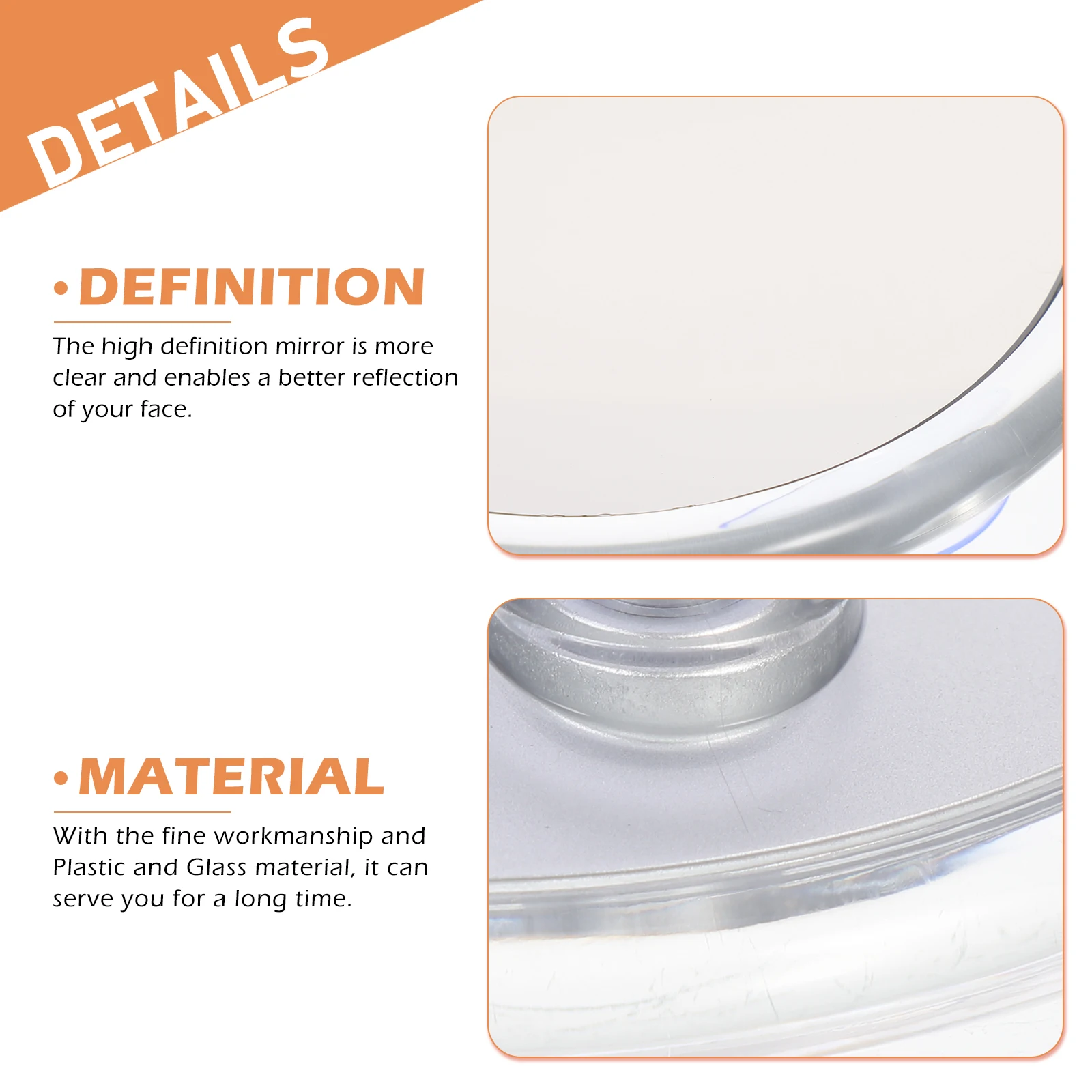 20x Magnifying Makeup Mirror Round Edge Suction Cup Mirror Bathroom Vanity Magnifier Lightweight Portable Clear
20x Magnifying Makeup Mirror Round Edge Suction Cup Mirror Bathroom Vanity Magnifier Lightweight Portable Clear