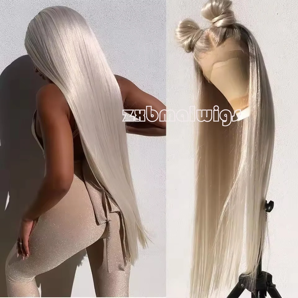 Synthetic Hair Straight Whit Blonde Glueless 13X4 Lace Front Wig For Women Preplucked Heat Temperature Fiber Daily Cosplay
Synthetic Hair Straight Whit Blonde Glueless 13X4 Lace Front Wig For Women Preplucked Heat Temperature Fiber Daily Cosplay