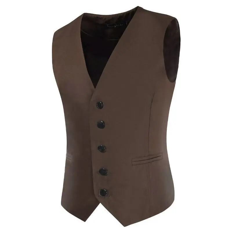 Spring and Autumn New Men's Korean Slim-fit Suit Casual Solid Color Simple Single-breasted Vest
Spring and Autumn New Men's Korean Slim-fit Suit Casual Solid Color Simple Single-breasted Vest