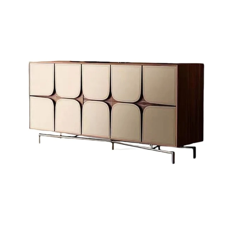 Yjq medieval style saddle skin walnut pattern dining side bucket cabinet living room storage decorative cabinet against the wall
Yjq medieval style saddle skin walnut pattern dining side bucket cabinet living room storage decorative cabinet against the wall