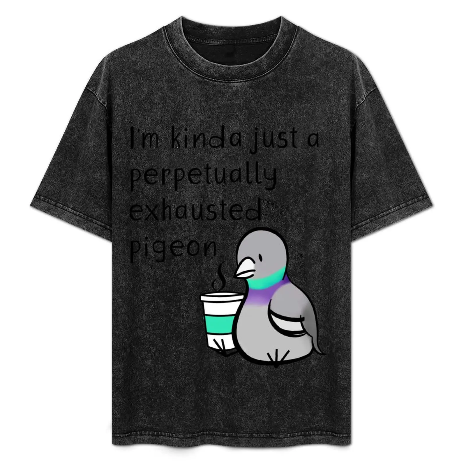 Perpetually Exhausted Pigeon T-Shirt Classic Print Short Sleeve Shirt
Perpetually Exhausted Pigeon T-Shirt Classic Print Short Sleeve Shirt
