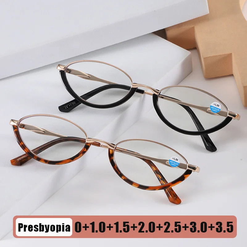 2026 New Luxury Retro Metal Frame Presbyopia Glasses Unisex Half-Frame Oval Blue Light Blocking High-Definition Reading Glasses
2026 New Luxury Retro Metal Frame Presbyopia Glasses Unisex Half-Frame Oval Blue Light Blocking High-Definition Reading Glasses