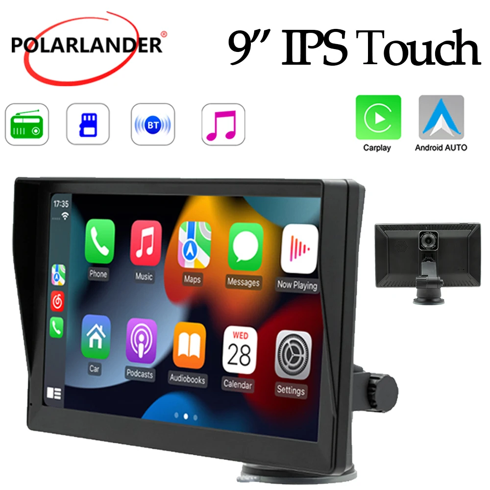 9" Display Support DVR Bluetooth Car Multimedia Player IPS Large Screen Wireless Carplay /Android auto For BMW Honda Universal
9" Display Support DVR Bluetooth Car Multimedia Player IPS Large Screen Wireless Carplay /Android auto For BMW Honda Universal