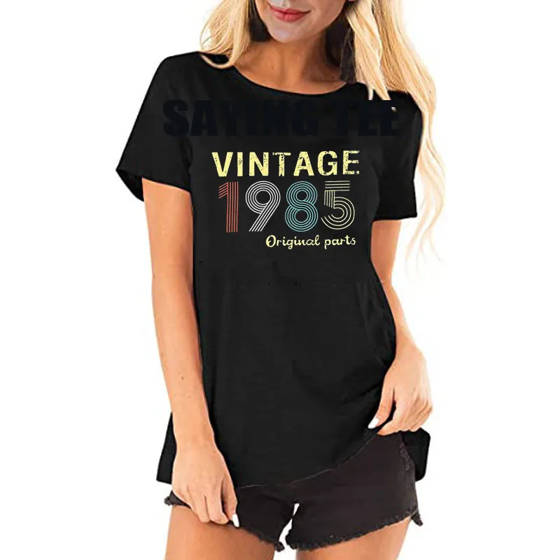 Vintage 1985 T Shirts for Women 40th Birthday Gifts Born in 1985 Shirt Retro Casual Short Sleeve Saying Tee Graphic Outfit Tops
Vintage 1985 T Shirts for Women 40th Birthday Gifts Born in 1985 Shirt Retro Casual Short Sleeve Saying Tee Graphic Outfit Tops
