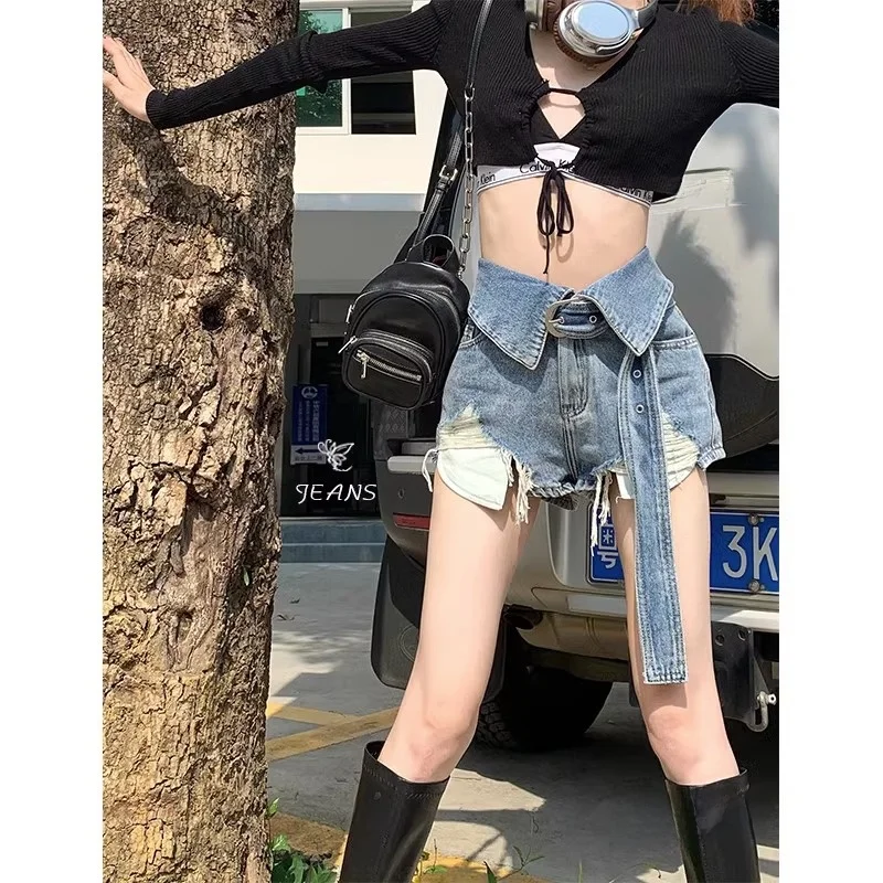 Sexy High-Waist Denim Shorts Women's Summer 2026 New Style Hot Pants Slimming Wide-Leg Pants Trendy Short Jeans Feminine
Sexy High-Waist Denim Shorts Women's Summer 2026 New Style Hot Pants Slimming Wide-Leg Pants Trendy Short Jeans Feminine