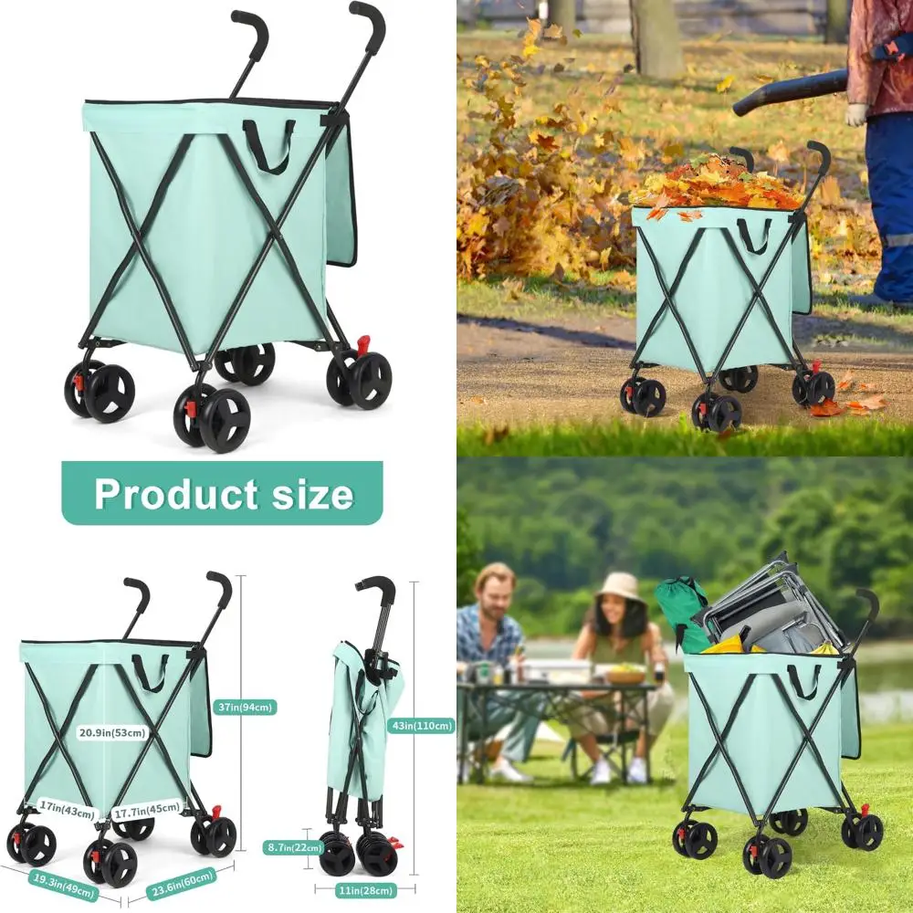 Portable Folding Shopping Cart with Wheels - Collapsible Utility Trolley for Seniors, Ideal for Grocery Shopping and Convenience
Portable Folding Shopping Cart with Wheels - Collapsible Utility Trolley for Seniors, Ideal for Grocery Shopping and Convenience