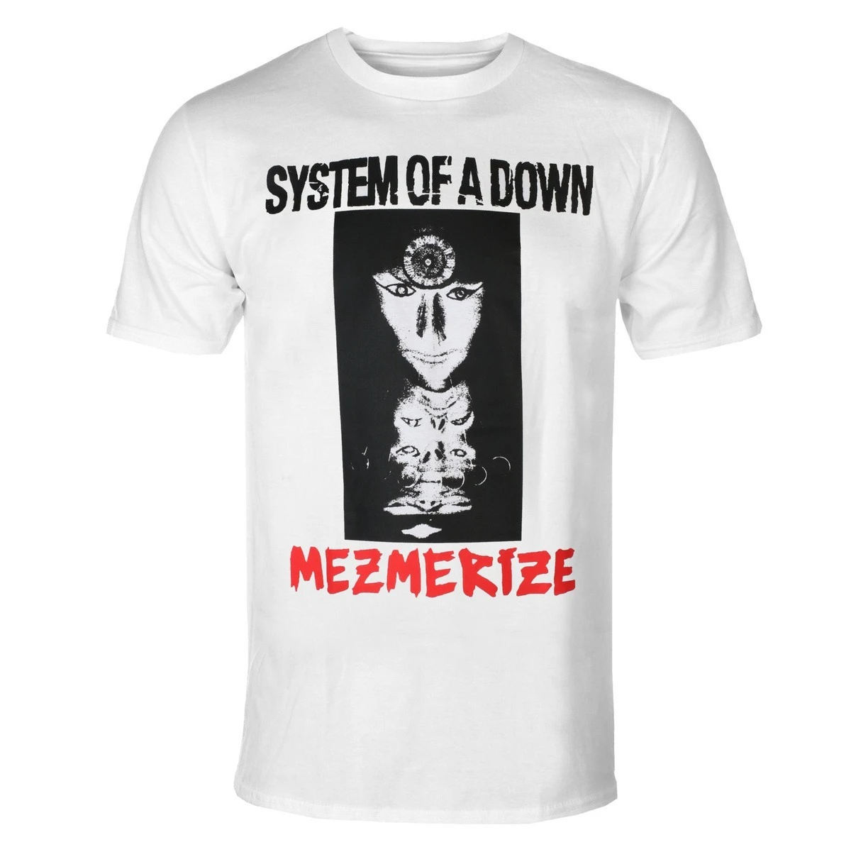 System of A Down Mezmerize Периферийный узор с принтом Летние элитные брендовые хлопковые мужские и женские футболки с короткими рукавами 
System of A Down Mezmerize Периферийный узор с принтом Летние элитные брендовые хлопковые мужские и женские футболки с короткими рукавами
