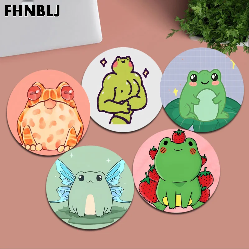 Anime Frog Mousepad Small Round Office Student Gaming Thickened Writing Pad Non-slip Cushion Mouse Pad For PC Computer Table
Anime Frog Mousepad Small Round Office Student Gaming Thickened Writing Pad Non-slip Cushion Mouse Pad For PC Computer Table