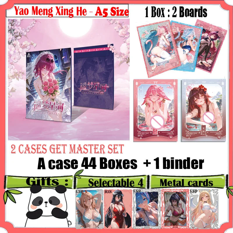 Newest A5 Size Goddess Trade Card ' Yao Meng Xing He ' Hobby Anime Genshin Doujin Collectible Card Gift Toys Board
Newest A5 Size Goddess Trade Card ' Yao Meng Xing He ' Hobby Anime Genshin Doujin Collectible Card Gift Toys Board