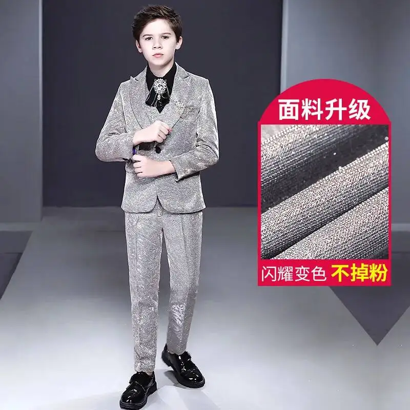 Piece Boys' Three Suit Set, Set, British Style Runway Show Costume, Hosting Performance, Children's Suit Dress For Adults
Piece Boys' Three Suit Set, Set, British Style Runway Show Costume, Hosting Performance, Children's Suit Dress For Adults