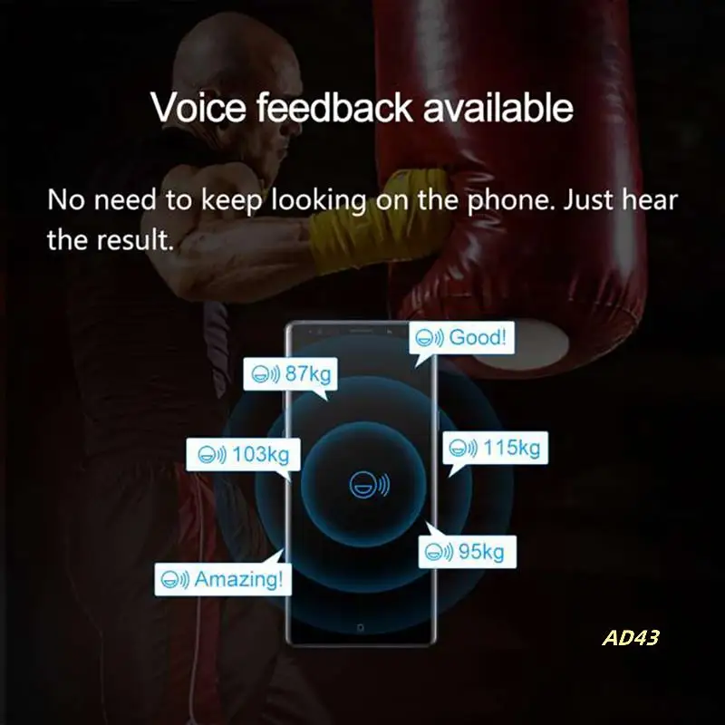 Smart Force Tracker Punching Bag Power Meter Speed Test Boxing Kick Sensor Dynamometer Training Boxing Dynamometer
Smart Force Tracker Punching Bag Power Meter Speed Test Boxing Kick Sensor Dynamometer Training Boxing Dynamometer