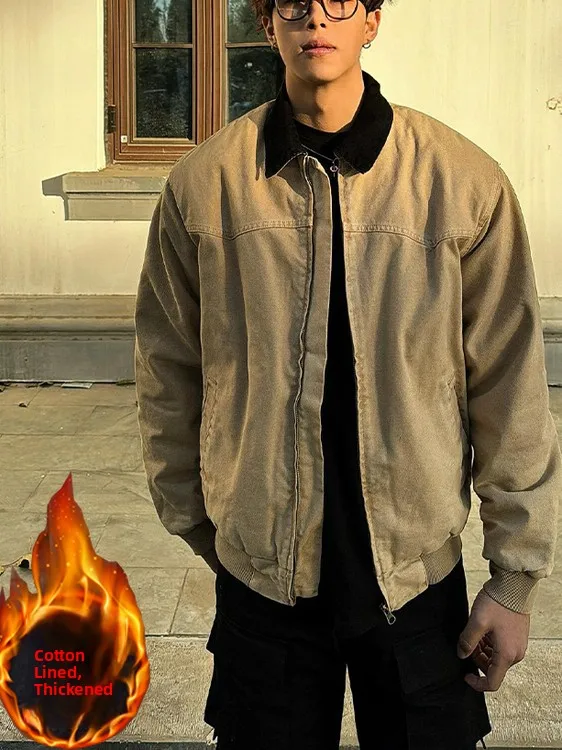 Autumn Winter New Design Cotton Enriched Waed Denim Jaet Men's American Sle Heavyweight Zipper Casual Faion Jaet
Autumn Winter New Design Cotton Enriched Waed Denim Jaet Men's American Sle Heavyweight Zipper Casual Faion Jaet