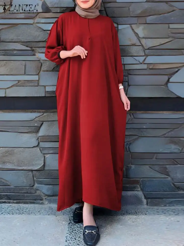 2024 ZANZEA Fashion Dubai Turkey Abaya Hijab Dress Women Ramadan Islamic Clothing Solid Casual Muslim Sundress Loose Robe Femme
2024 ZANZEA Fashion Dubai Turkey Abaya Hijab Dress Women Ramadan Islamic Clothing Solid Casual Muslim Sundress Loose Robe Femme