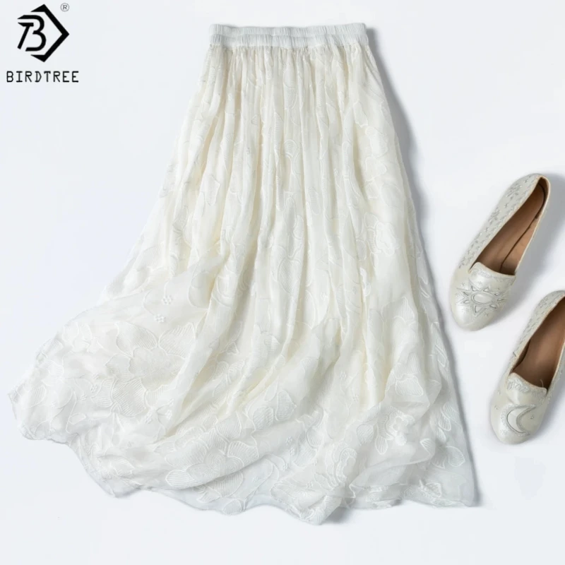 Birdtree, 93% Silk 7% Spandex Solid Skirt, Bias-cut, Women Sand Wash Plain Satin Skirts, Elastic Waist, 2026 Summer New D65318JF
Birdtree, 93% Silk 7% Spandex Solid Skirt, Bias-cut, Women Sand Wash Plain Satin Skirts, Elastic Waist, 2026 Summer New D65318JF