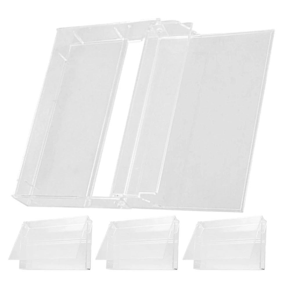 4pcs Cassette Tape Storage Boxes Transparent Polystyrene Audio Cases Collectors Small Organizer Plastic
4pcs Cassette Tape Storage Boxes Transparent Polystyrene Audio Cases Collectors Small Organizer Plastic