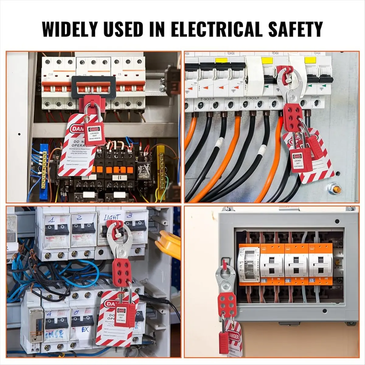 A89X Electrical Lockout Tagout Kit, 47 PCS Safety LotoKit Circuit Breaker Lockouts, for Industrial, Electric Power
A89X Electrical Lockout Tagout Kit, 47 PCS Safety LotoKit Circuit Breaker Lockouts, for Industrial, Electric Power