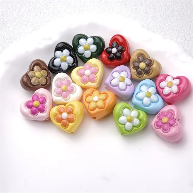 Newest 100pcs/lot color flowers pattern core geometry hearts shape acrylic straight hole beads diy jewelry garment accessory
Newest 100pcs/lot color flowers pattern core geometry hearts shape acrylic straight hole beads diy jewelry garment accessory