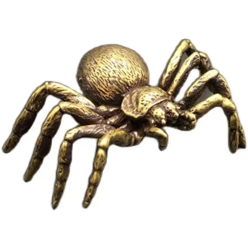 Solid brass spider new simulation spider play bronze Chinese old animal tea pet creative desktop ornaments
Solid brass spider new simulation spider play bronze Chinese old animal tea pet creative desktop ornaments