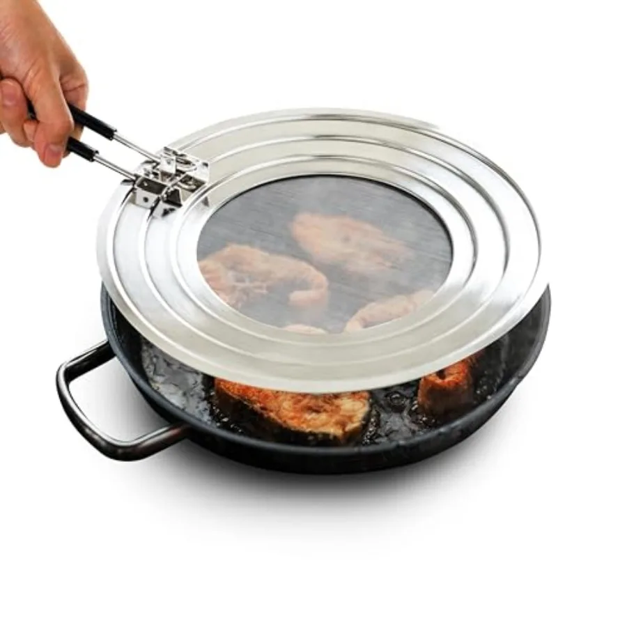Dishwasher-Safe Splatter Screen Guard for Frying Pan Grease - Shields 99% of Stove Top from Bacon Fry Oil or Deep Fryer Splash
Dishwasher-Safe Splatter Screen Guard for Frying Pan Grease - Shields 99% of Stove Top from Bacon Fry Oil or Deep Fryer Splash