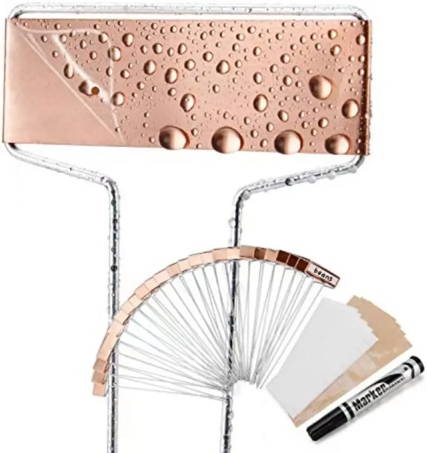 25 медных бирок для растений с 50 этикетками, пленкой из ПЭТ, устойчивой к дождю, и маркером, 10-дюймовые всепогодные садовые маркеры для рассады
25 медных бирок для растений с 50 этикетками, пленкой из ПЭТ, устойчивой к дождю, и маркером, 10-дюймовые всепогодные садовые маркеры для рассады