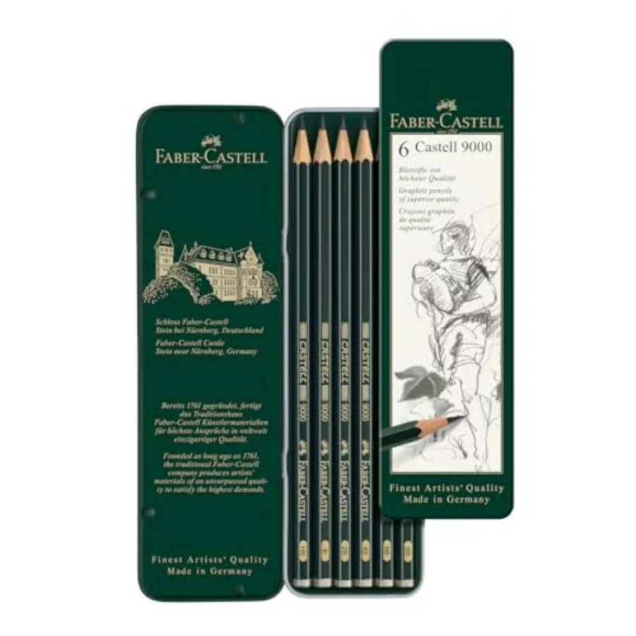 - Castell 9000 Art Set Pencil Pack of 6,Green
- Castell 9000 Art Set Pencil Pack of 6,Green