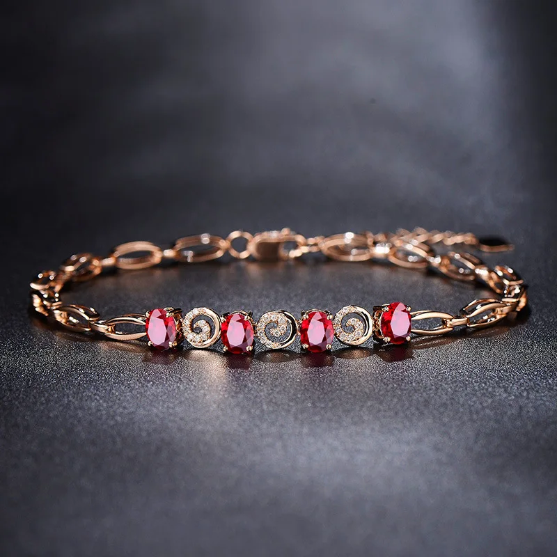 New Seiko Edition Luxury High-End Elegant Pigeon Blood Red Tourmaline Gemstone Bracelet Women's Jewelry Wholesale
New Seiko Edition Luxury High-End Elegant Pigeon Blood Red Tourmaline Gemstone Bracelet Women's Jewelry Wholesale
