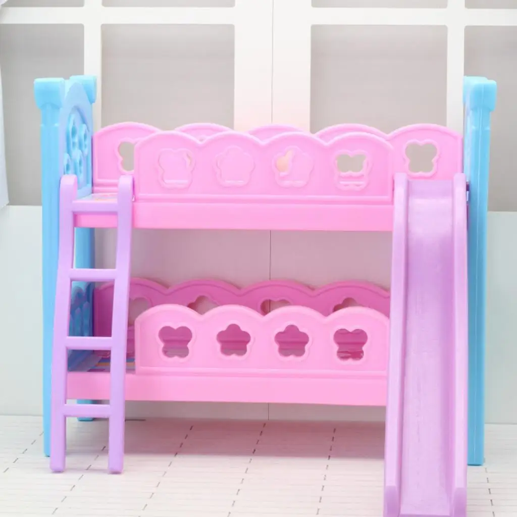 Doll Bunk Bed 12 inch Doll Furniture Room Decor, Doll Double Layer Bed Role Play for 1:6 Doll Accessories Decoration
Doll Bunk Bed 12 inch Doll Furniture Room Decor, Doll Double Layer Bed Role Play for 1:6 Doll Accessories Decoration
