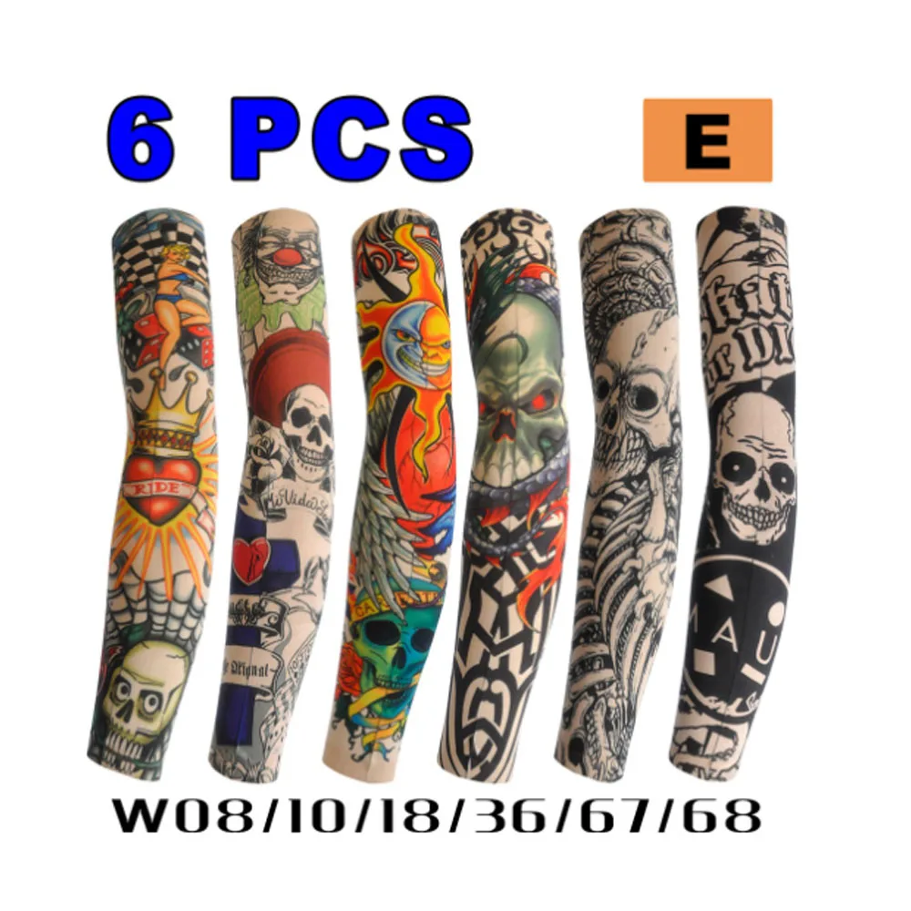 6pcs Men's Tattoo Sleeves Summer Seamless Armguard Man Uv Protection Sleeves Gloves Driving Ice Silk Women Anti-Sunburn Sleeves
6pcs Men's Tattoo Sleeves Summer Seamless Armguard Man Uv Protection Sleeves Gloves Driving Ice Silk Women Anti-Sunburn Sleeves