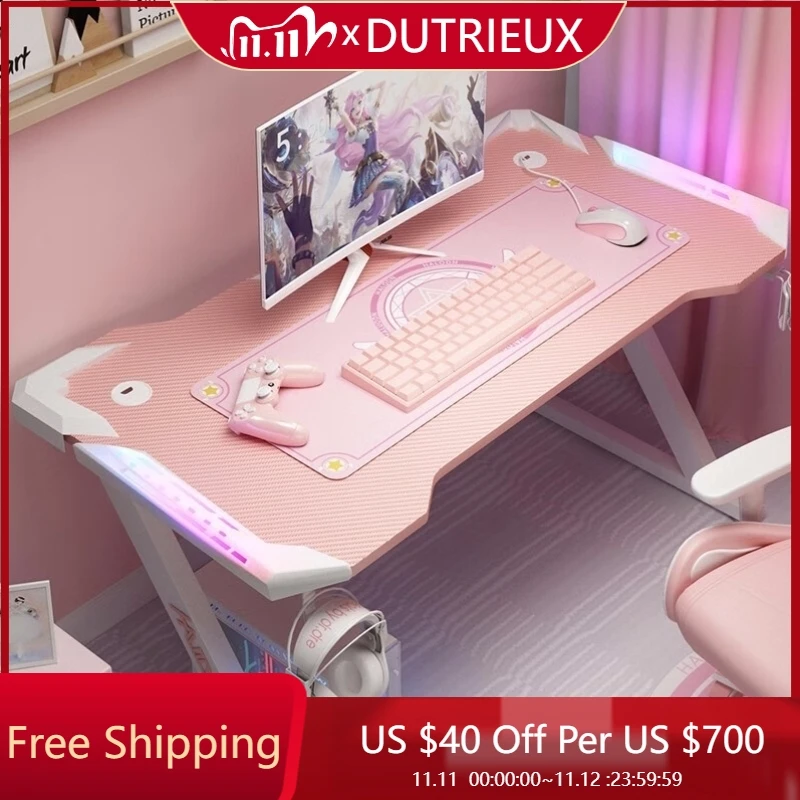 Pink Light Luxury Computer Desks Organizers Fashion Quality Ergonomic Computer Desks Console Setup Escritorios Salon Furniture
Pink Light Luxury Computer Desks Organizers Fashion Quality Ergonomic Computer Desks Console Setup Escritorios Salon Furniture