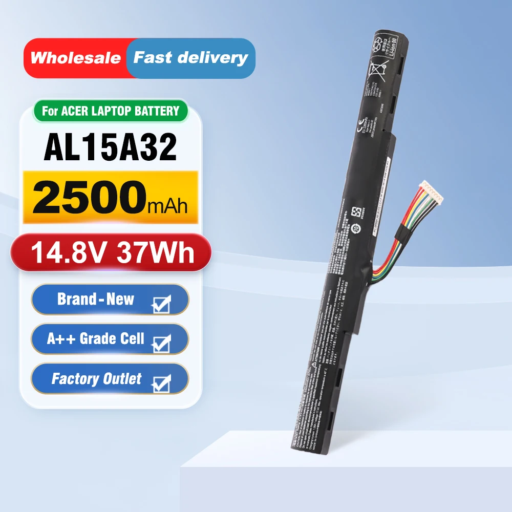 ETESBAY AL15A32 Laptop Battery For Acer Aspire E5-422G 472 E5-473 E5-473G E5-522 522G E5-532 E5-532T E5-573G 2500mAh/37WH
ETESBAY AL15A32 Laptop Battery For Acer Aspire E5-422G 472 E5-473 E5-473G E5-522 522G E5-532 E5-532T E5-573G 2500mAh/37WH