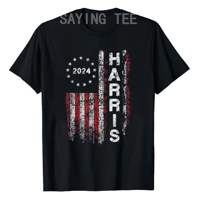 Kamala Harris 2024 for President Campaign US Flag Vintage T-Shirt Men's Fashion Husband Novelty Gift Short Sleeve Campaign Tees
Kamala Harris 2024 for President Campaign US Flag Vintage T-Shirt Men's Fashion Husband Novelty Gift Short Sleeve Campaign Tees