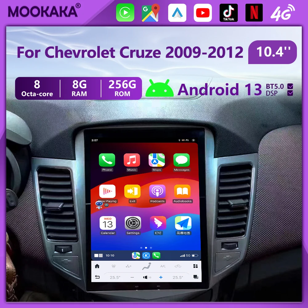 10.4'' For Chevrolet Cruze 2009-2012 Android 13 Auto Car Radio Multimedia Player GPS Navigation Carplay Head Unit Stereo WIFI
10.4'' For Chevrolet Cruze 2009-2012 Android 13 Auto Car Radio Multimedia Player GPS Navigation Carplay Head Unit Stereo WIFI