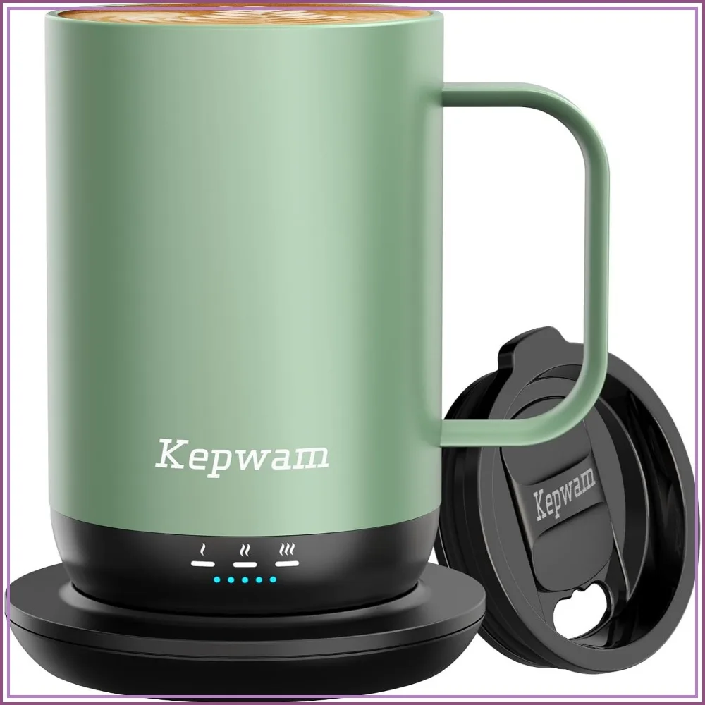 Self-Heating Coffee Mug, 16oz Rechargeable Smart Mug with App Control, 3 Temperature Settings, Auto-Off, Hand Wash Safe, Ideal Gift
Self-Heating Coffee Mug, 16oz Rechargeable Smart Mug with App Control, 3 Temperature Settings, Auto-Off, Hand Wash Safe, Ideal Gift