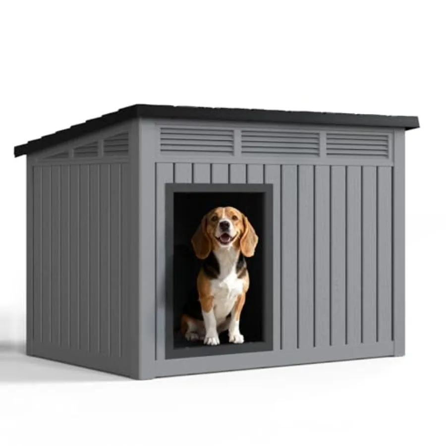 Dog House Indoor Outdoor, Waterproof Dog House for Small to Medium Dogs, Easy to Assemble and Clean, Doghouse with Air Vents an
Dog House Indoor Outdoor, Waterproof Dog House for Small to Medium Dogs, Easy to Assemble and Clean, Doghouse with Air Vents an