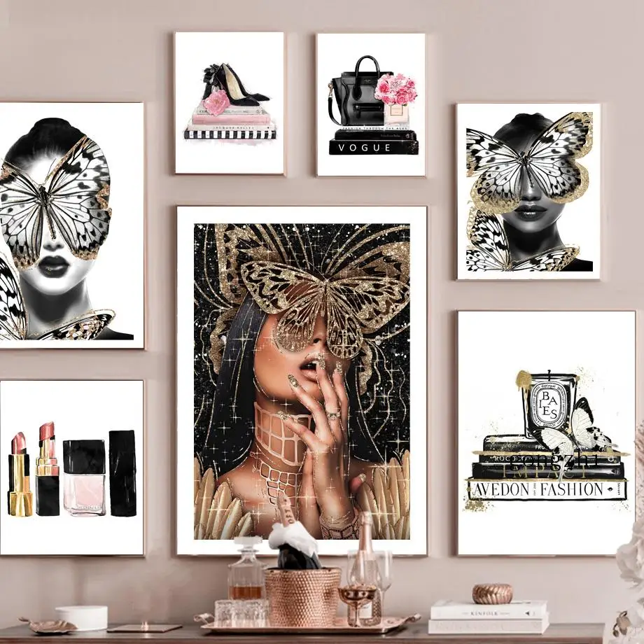 Fashion Girls High Heels Canvas Painting Nordic Luxury Butterfly Book Aroma Magazine Cover Posters and Prints Home Decor Bedroom
Fashion Girls High Heels Canvas Painting Nordic Luxury Butterfly Book Aroma Magazine Cover Posters and Prints Home Decor Bedroom