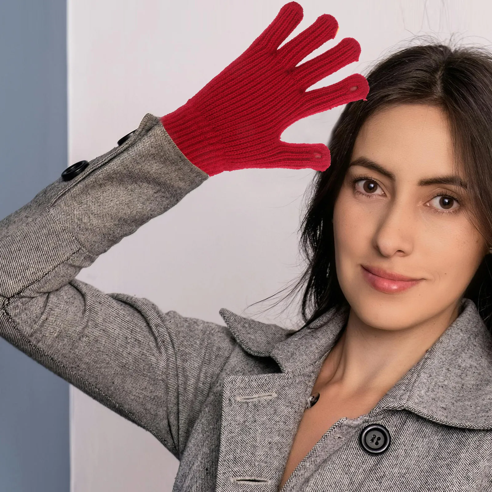 1 Pair Knitted Pom Pom Gloves Warm Full Finger Windproof Touchscreen-Compatible Cycling Gloves For Women Fleece Lined Outdoor
1 Pair Knitted Pom Pom Gloves Warm Full Finger Windproof Touchscreen-Compatible Cycling Gloves For Women Fleece Lined Outdoor