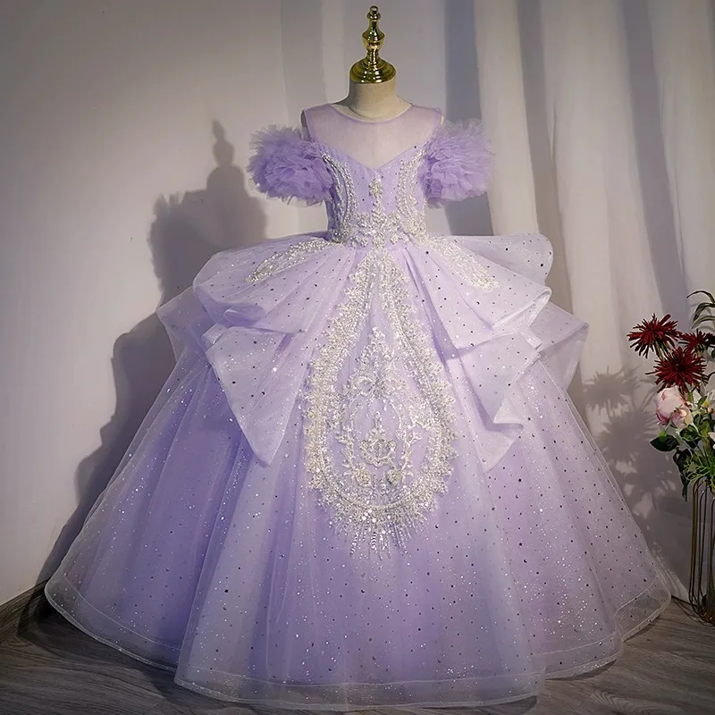 Customized Ball Gown Baby Flower Girl Dresses High End Appliques Princess Prom Birthday Party Gowns
Customized Ball Gown Baby Flower Girl Dresses High End Appliques Princess Prom Birthday Party Gowns