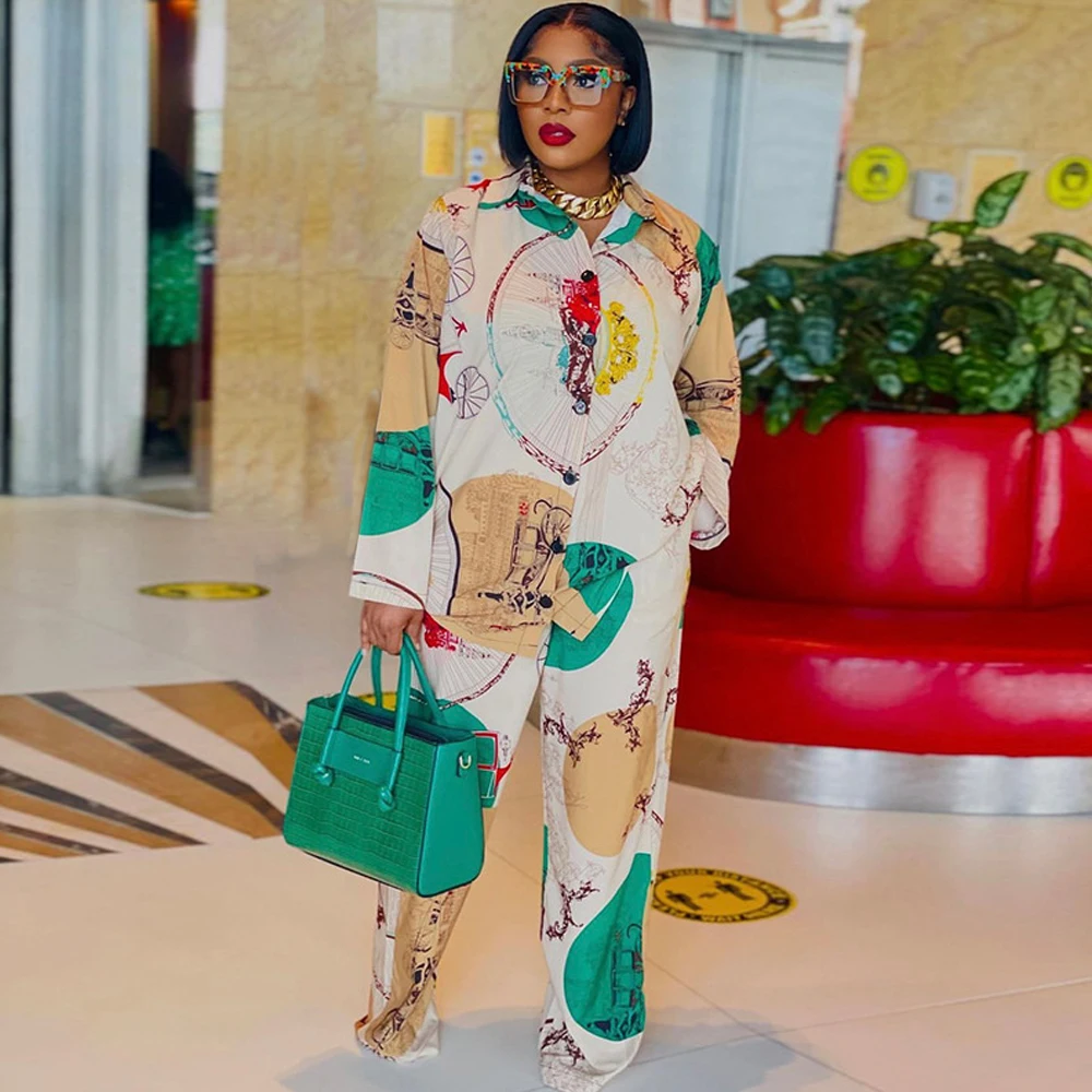 African Clothes For Women 2022 New Long Sleeves Print Blouse Pants Muslim Kanga Clothing Suit Islam Nigerian Fashion T-shirt
African Clothes For Women 2022 New Long Sleeves Print Blouse Pants Muslim Kanga Clothing Suit Islam Nigerian Fashion T-shirt